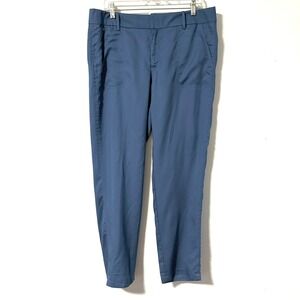 Ann Taylor Factory Womens Blue 100% Lyocell Straight Leg Ankle Pants Size 12 NWT